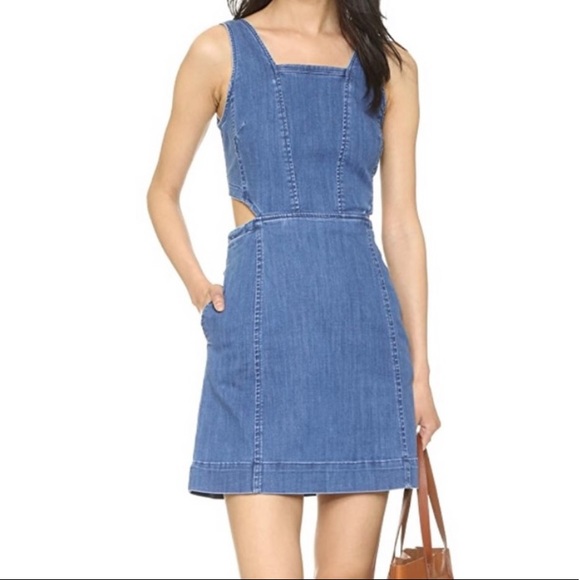 Madewell Dresses & Skirts - Madewell Sleeveless Denim Cutout Dress